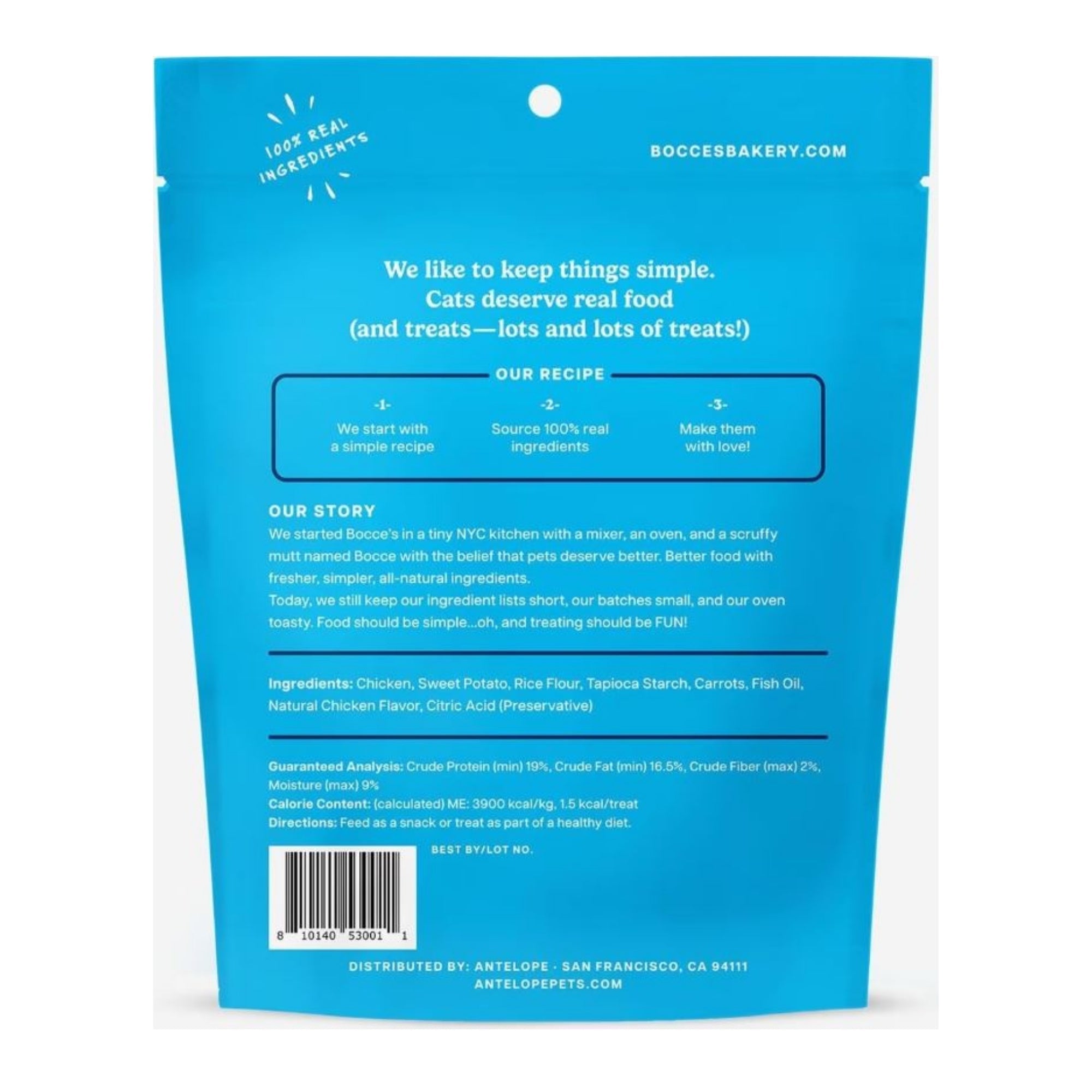 Bocce's Bakery Cat Crunchy Crispy Chicken Treats - 2 oz